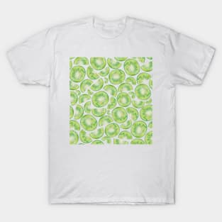 Kiwi Fruit Pattern T-Shirt